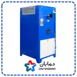کوره هوای گرم ۱۰۰ هزار فن آکسیال افقی عمودی با مشعل گازوئیلی نیرو تهویه البرز