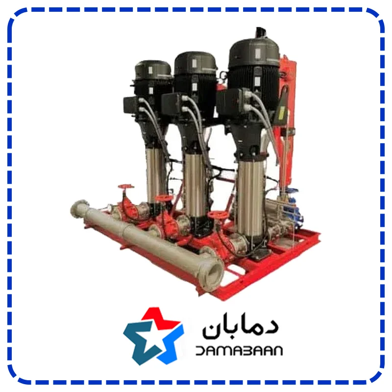 بوستر پمپ آتش نشانی 3 خط با پمپ نوید موتور WKLV100-8