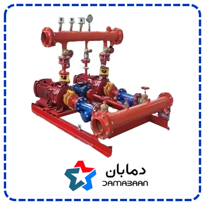 بوستر پمپ آتش نشانی دور ثابت 3 خط با پمپ بهار پمپ مدل eta 50-200