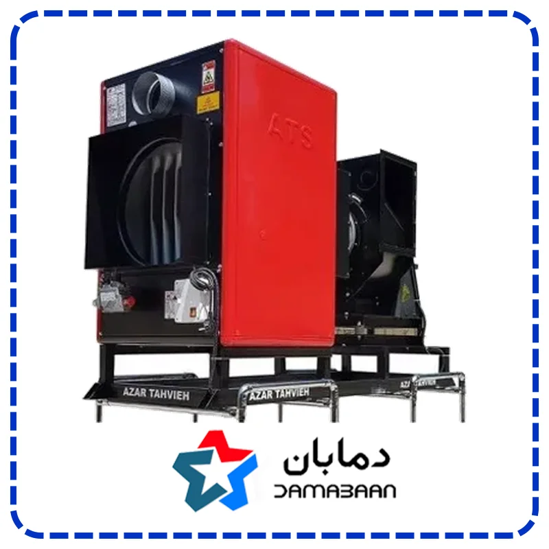هیتر گازی کانالی صنعتی آذر تهویه مدل SD A650