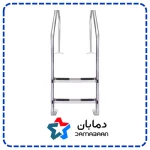 پله استخر 2 پله با کف پله استیل
