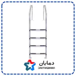 پله استخر 4 پله با کف پله استیل