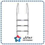 پله استخری 3 پله با کف پله استیل