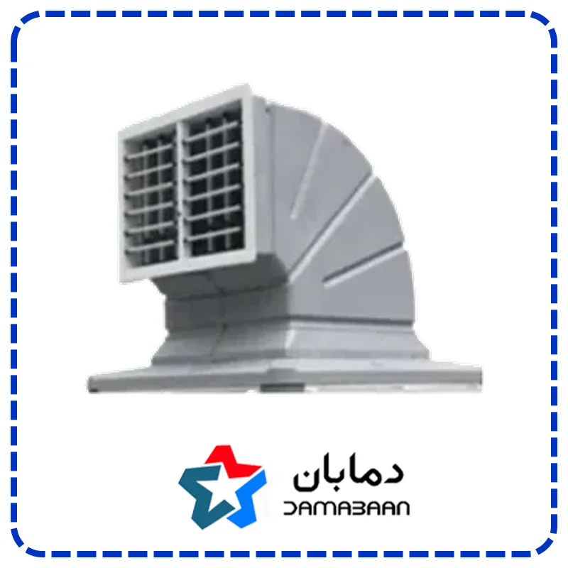 کانال بالازن یک طرف خروجی دمپر دار نیرو تهویه البرز