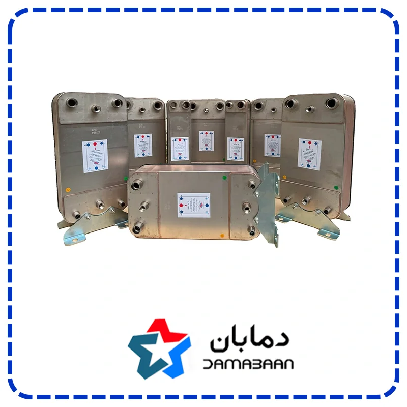 مبدل حرارتی صفحه ای آب به گاز دو مدار هپاکو مدل HPHDE_150