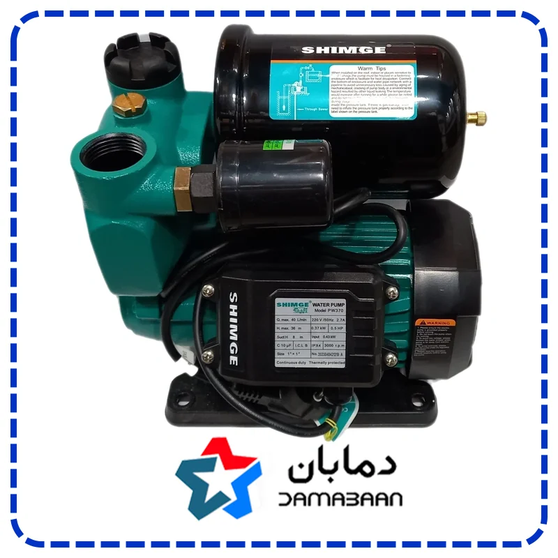 پمپ آبرسانی اتوماتیک سرخود شیمجه مدل PW370